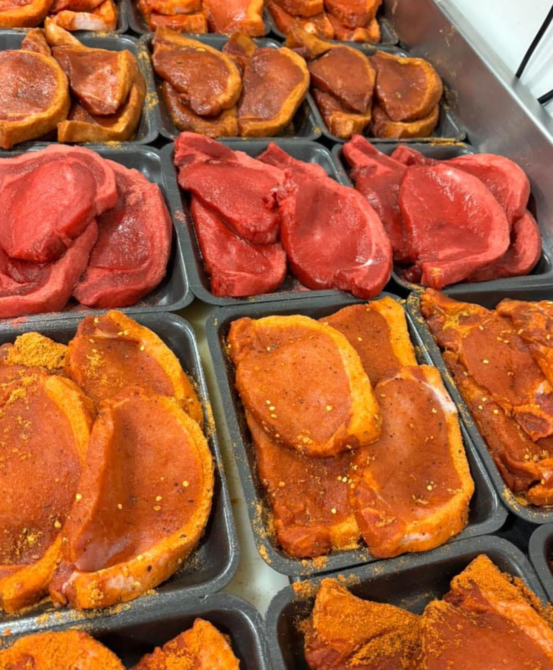 MARINATED LEAN LOIN PORK STEAKS