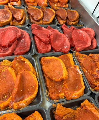 MARINATED LEAN LOIN PORK STEAKS