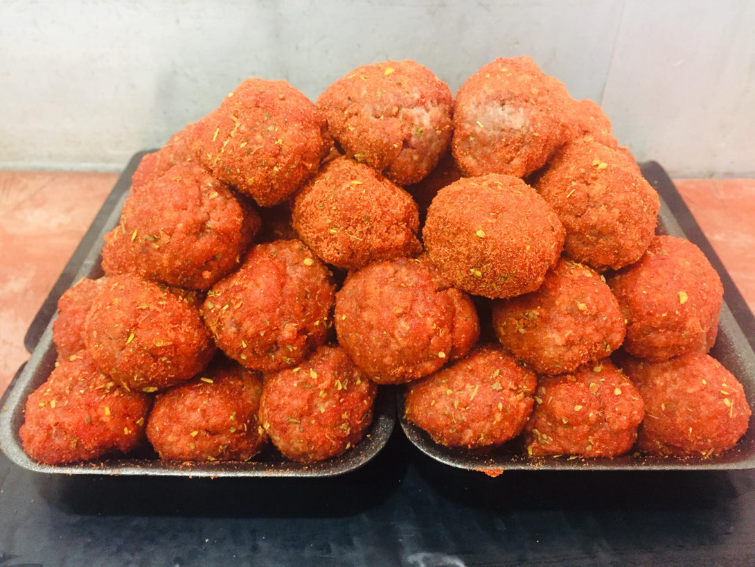 6X Hot n Spicy Pork & Beef Style Meatballs.